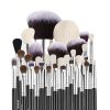 34-Piece Makeup Brush Set, Professional Brushes Kit for Foundation Blending Eyeshadow Concealer Blush - with Soft Bristles, Ergonomic Wood Handle