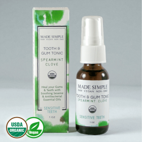 Organic Vegan Spearmint Clove TOOTH & GUM TONIC