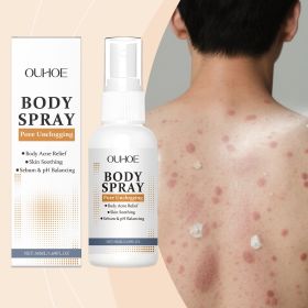 OUHOE Body Care Spray Gentle Care for Body Skin, Back Acne Cleansing, Pore and Sebum Cleaning Spray