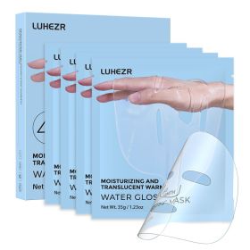 5 SHEETS/BOX Deep Collagen Anti Wrinkle Lifting Mask Pink to Transparent Collagen Mask Skincare Facial Masks for Women Skin Care Deep Hydration Daily