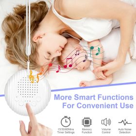 Portable White Noise Sound Machine For Baby Adult With 10 Soothing Sounds Volume Control Timer Settings Noise Detection Compact Size for Sleep Aid Off