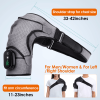 Heated Shoulder Massager 3 Heat Levels & 3 Vibration Modes Cordless USB Rechargeable Shoulder Brace For Pain Relief Rechargeable For Home Office Pain
