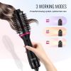 Hair Blow Dryer Brush, 4 in 1 Ionic Hair Styler and Volumizer with Electroplated Titanium & 2.56" Ceramic Coating Oval Barrel