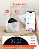 Sound Machine, 18 Soothing Sleep Sounds, 7-Color Night Light, 6-in-1 White Noise Sound Machine with Dual Alarms, APP
