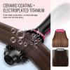 Hair Blow Dryer Brush, 4 in 1 Ionic Hair Styler and Volumizer with Electroplated Titanium & 2.56" Ceramic Coating Oval Barrel