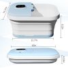 Electric Collapsible Foot Spa with Heat, Foot Massager with 16 Massage Rollers & Bubble, Foot Bath Massager for Home Use,Remote Control