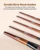 9-Piece Makeup Brush Set for Foundation Blending Eyeshadow, Professional Makeup Brush Kit with Soft Natural Wool & Vegan Synthetic Bristles