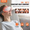 VEVOR Eye Massager with Heat, Heated Eye Massage Mask with 5 Modes and Bluetooth Music, 180Â° Foldable Eye Care Massager for Migraines, Eye Strain