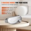 VEVOR Eye Massager with Heat & Remote, Heated Eye Massage Mask with 5 Modes and Bluetooth Music, 180Â° Foldable Eye Care Massager for Eye Strain