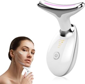Neck Face Massager Face Sculpting Tool 3 Colour Modes and Vibration for Facial Massager for Double Chin (Option: W13535399)
