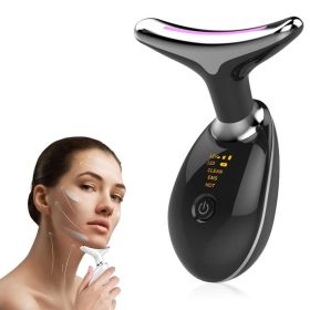 Neck Face Massager Face Sculpting Tool 3 Colour Modes and Vibration for Facial Massager for Double Chin (Option: W13535474)