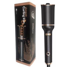 Multi-Automatic Hair Curler Hair Curling Iron LCD Ceramic Rotating Hair Waver Magic Curling Wand Irons Hair Styling Tools (Plug standard: AU, Color: Black)