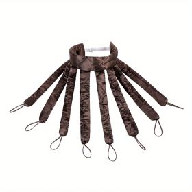 1pcs Soft Octopus Hair Curler - No Heat Hair Rollers for Lazy Sleeping Foam Curls - Hair Styling Tools for Natural and Healthy Hair (Color: brown)