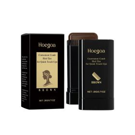 Hoegoa Hair Hair Hair Color Temporary Hair Hair Stick Is A Naturally Gentle And Non-irritating Pigmentation Hairdresser (Option: Brown-2pcs)