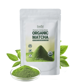 Matcha--Emerail Premium Culinary Grade Organic Matcha Green Tea Powder,Premium Unsweetened,100 Pure Matcha Powder,Smoothies,and Baking 70g 2.5oz- (Option: 1 piece)